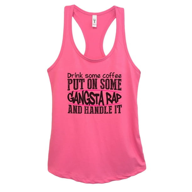 Mad Over Shirts Fueled by Gangsta Rap & Coffee Unisex Premium Tank Top Mad Over Shirts Fueled by Gangsta Rap & Coffee Unisex Premium Tank Top
